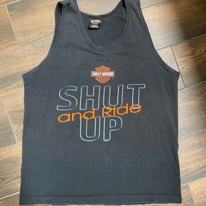 Vintage Harley Davidson tank